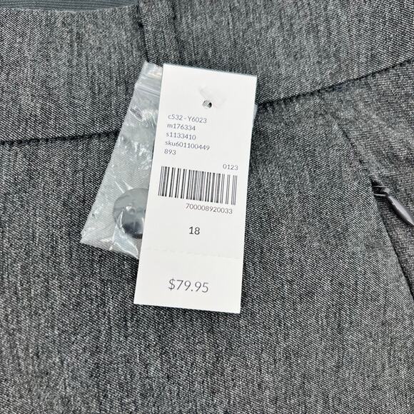 Lane Bryant Bundle / Lot The 4 Season Slim Ankle pants mid rise black gray sz 18 - Picture 2 of 9